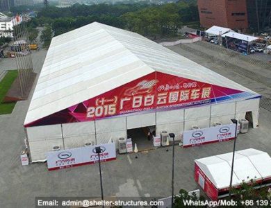large exhibition structures - temporary structures for trade show fair - car display - auto release (115)