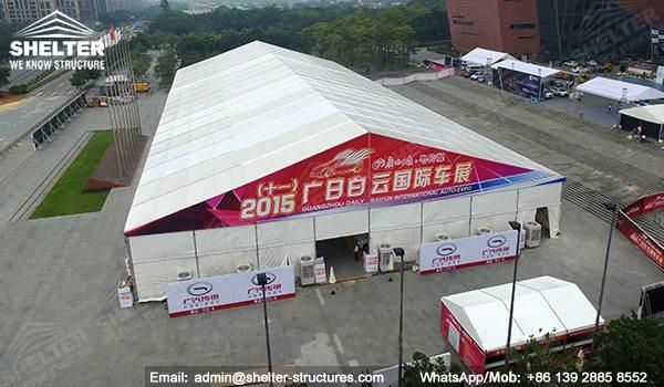large exhibition structures - temporary structures for trade show fair - car display - auto release (115)