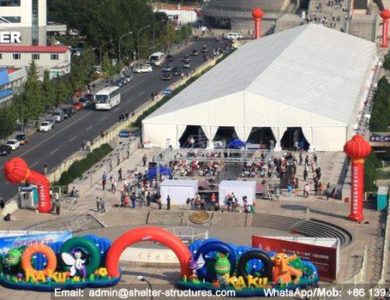 large exhibition structures - temporary structures for trade show fair - car display - auto release (126)