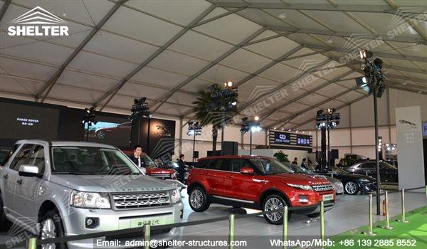 large exhibition structures - temporary structures for trade show fair - car display - auto release (46)