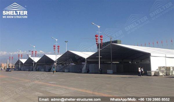 large exhibition structures - temporary structures for trade show fair - car display - auto release (93)