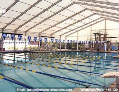 sports structures - indoor swimming pool - court shed - tennis tent - canopy for horse riding - horse loading tent - gym structures idea - sports staidum cover (73)