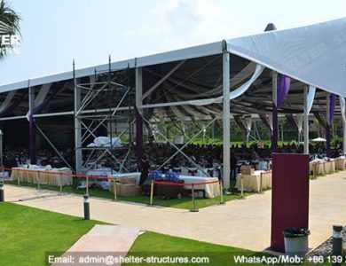 pool side party - wedding marquee - pavilion for luxury wedding ceremony - canopy for outdoor party - wedding on seaside - in hotel - Shelter aluminum structures for sale (000017)