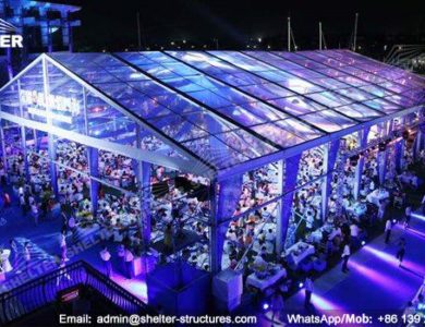 wedding marquee - pavilion for luxury wedding ceremony - canopy for outdoor party - wedding on seaside - in hotel - Shelter aluminum structures for sale (122)